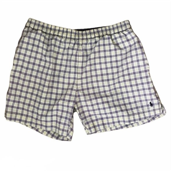 Polo Ralph Lauren Swim Trunks XL Gingham Plaid - Picture 1 of 6